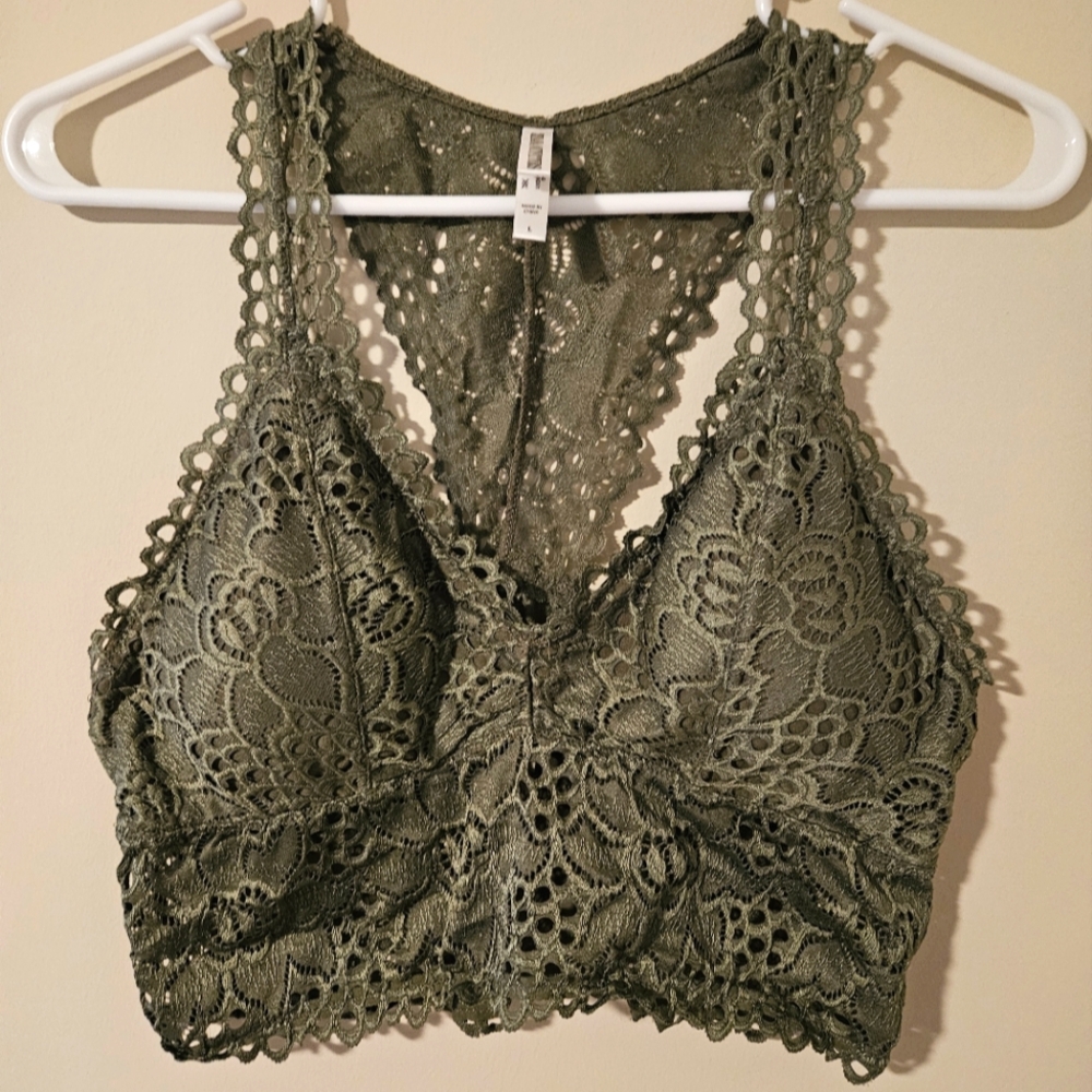 Olive/Green Bralette NWOT